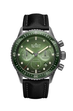 Review Blancpain Fifty Fathoms Bathyscaphe Flyback Chronograph Replica Watch 5200-0153-B52A - Click Image to Close